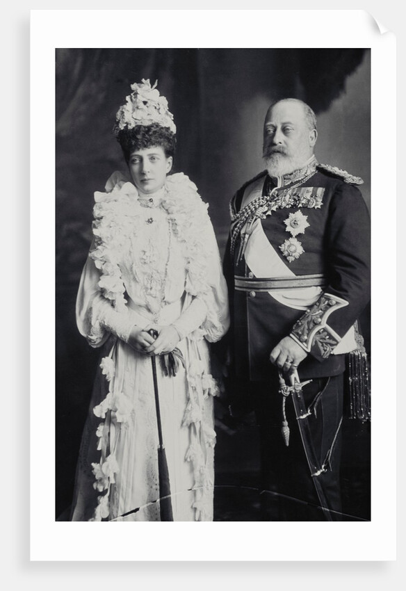 King Edward and Queen Alexandra during the royal couple's visit to Ireland by Lafayette Portrait Studios