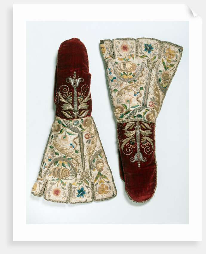 Pair of mittens. England, 1600 by Unknown