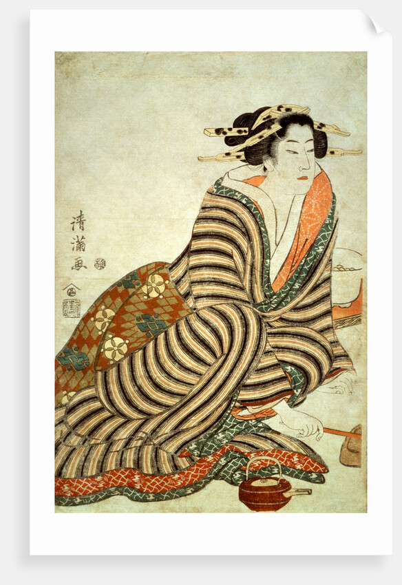 The Angry Drinker by Torii Kiyomitsu II