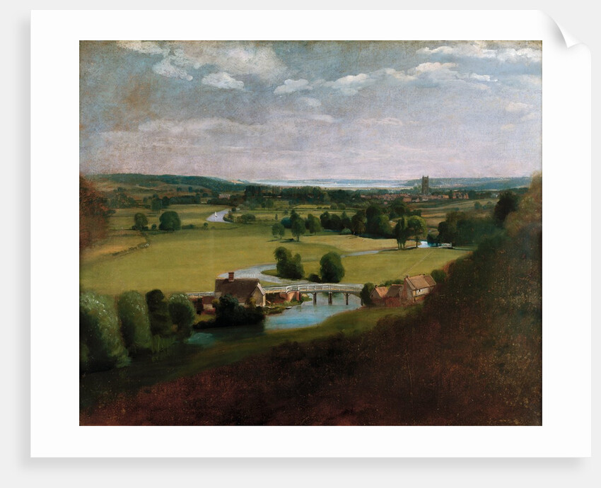 The Valley of The Stour with Dedham in the distance by John Constable