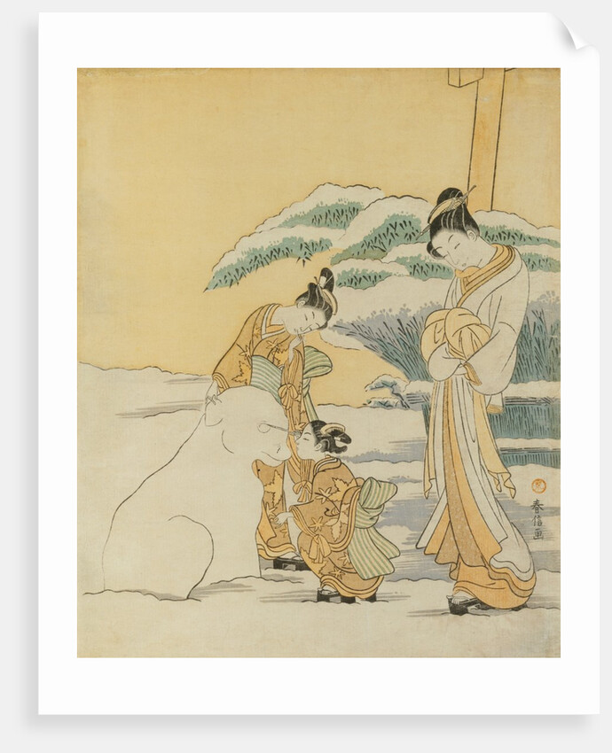 Snowdog by Suzuki Harunobu