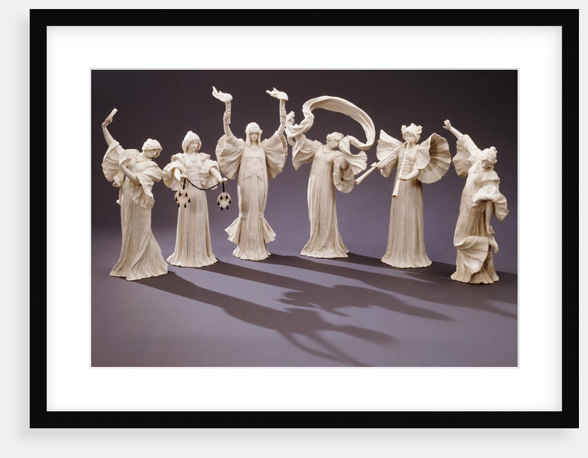 Figures from a table setting. France, 1903-05 by Agathon Léonard