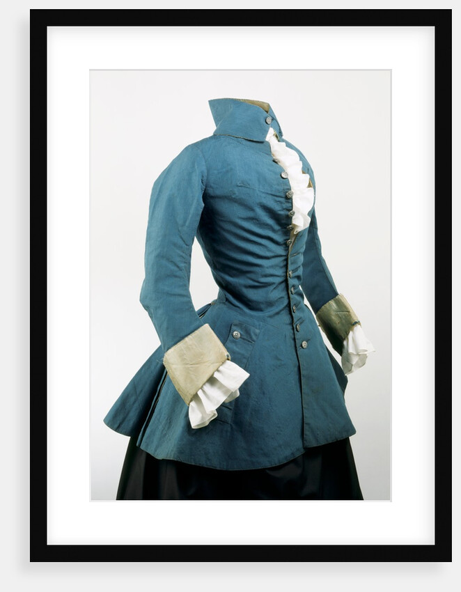 Blue camblet riding jacket. Britain, 1730-50 by Unknown