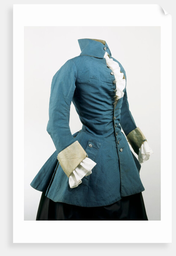 Blue camblet riding jacket. Britain, 1730-50 by Unknown