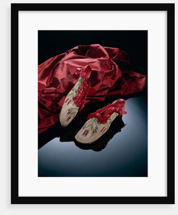 Pair of women's mules. France, late 19th century by Unknown