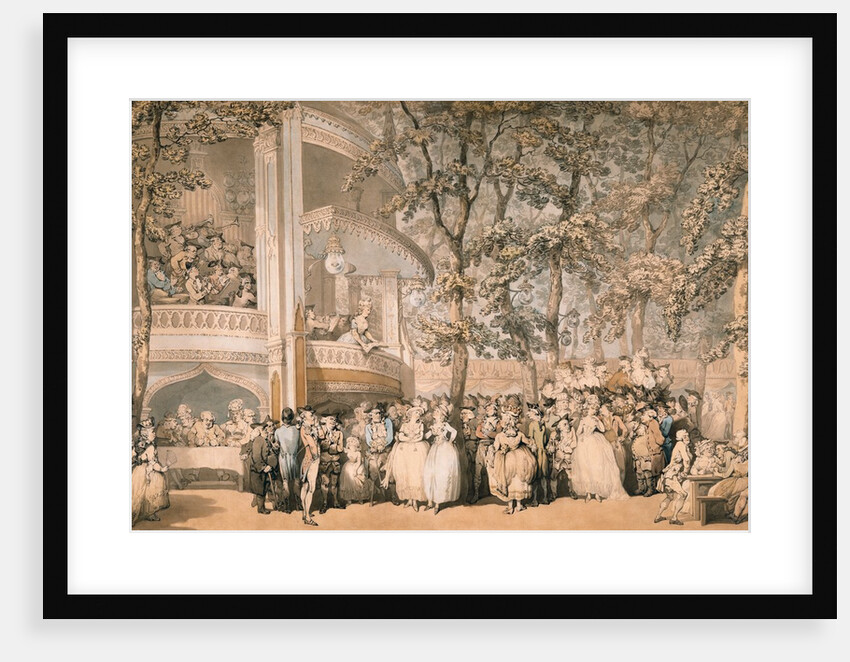 Vauxhall Gardens by Thomas Rowlandson
