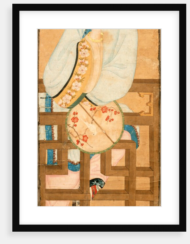 Lady holding fan. China, 19th century by Unknown