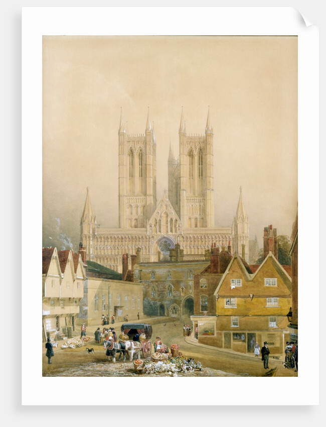 Lincoln Cathedral by Peter De Wint