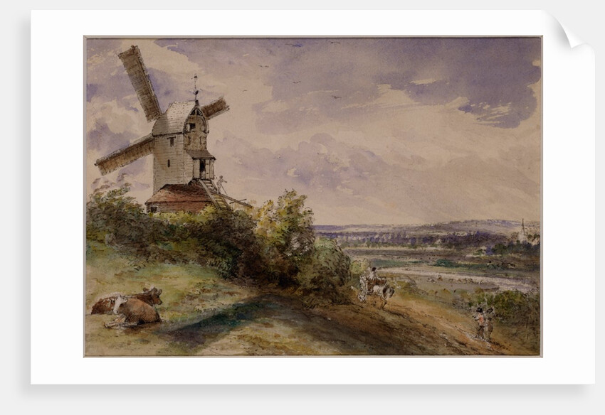 A windmill at Stoke, near Ipswich by John Constable