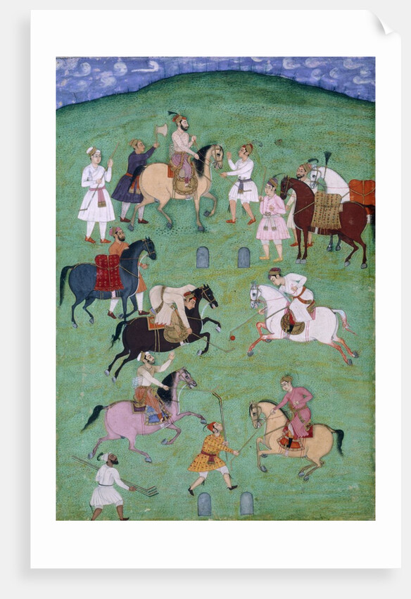 A Game of Polo. India, 17th century by Unknown