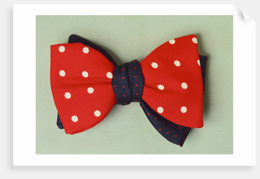 Two contrasting bow ties with poker dot pattern by Turnbull and Asser Ltd.