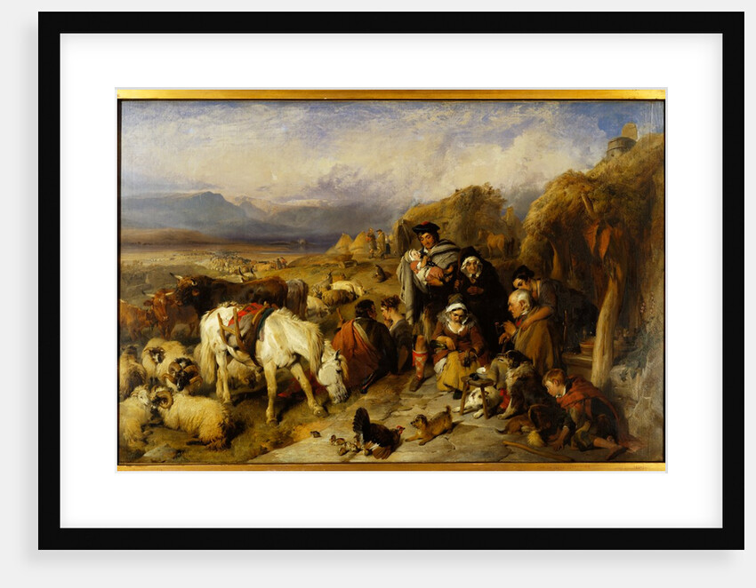 The Drover's Departure, a Scene in the Grampians by Edwin Henry LandseerRA) (Sir