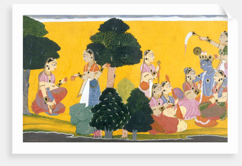 Krishna with the Gopis. India, 18th century by Unknown