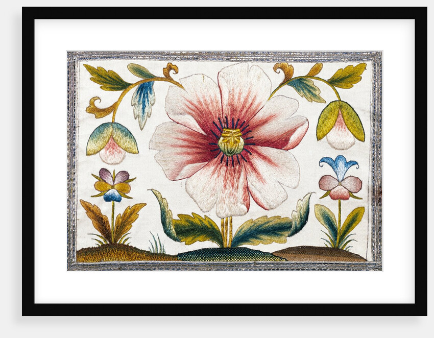 Marigold and poppy flowers. England, late 17th century by Anonymous
