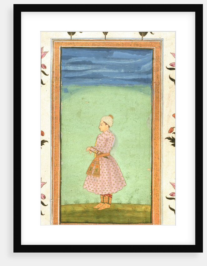 Standing figure of a boy with a jewelled dagger. Mughal, India, 18th century by Unknown