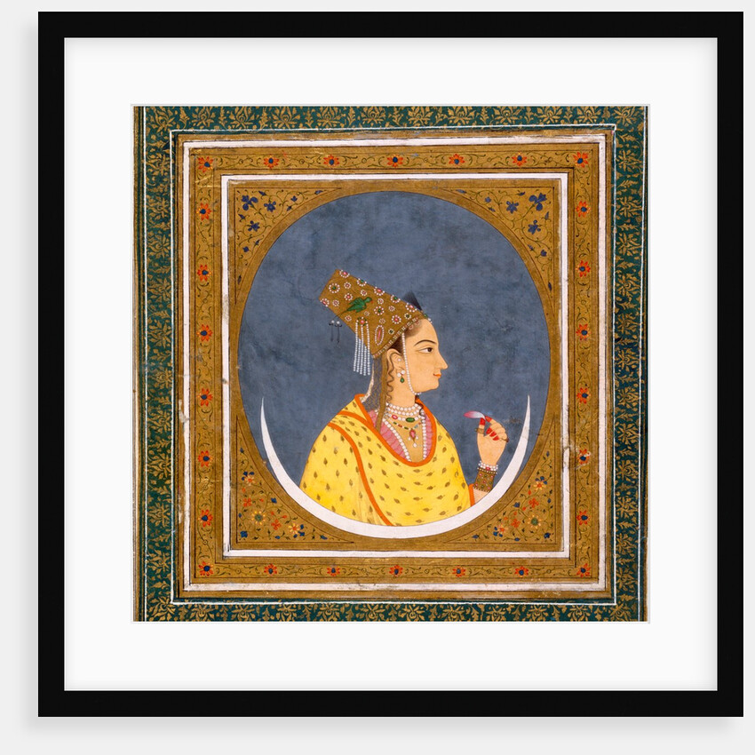 Lady with a lotus petal by Unknown