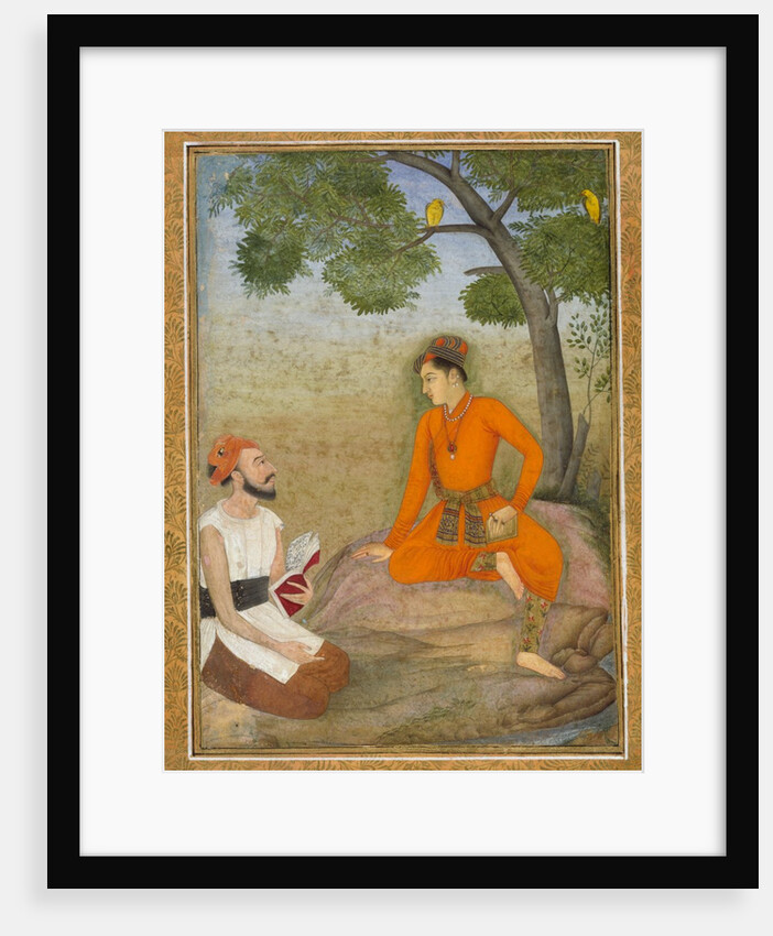 A Prince and a religious man by Unknown
