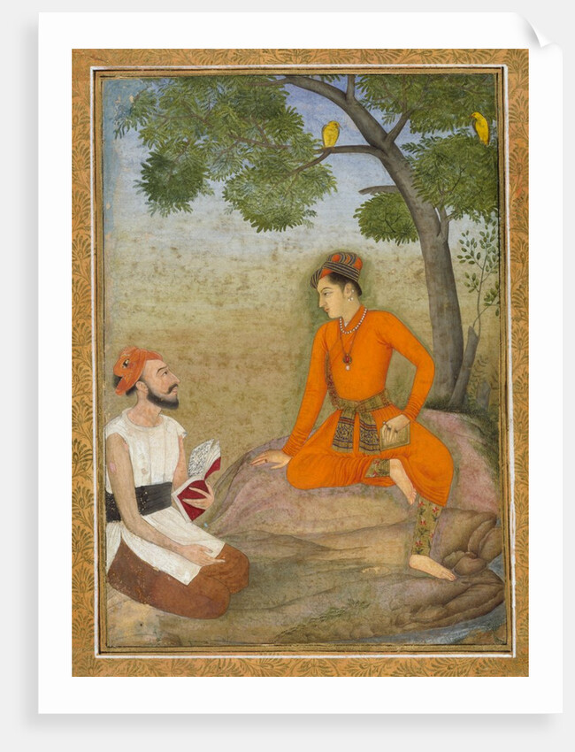 A Prince and a religious man by Unknown