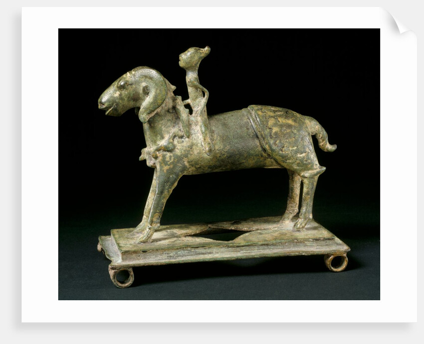 Ram and rider. Majapahit, Java, 14th-15th century by Unknown