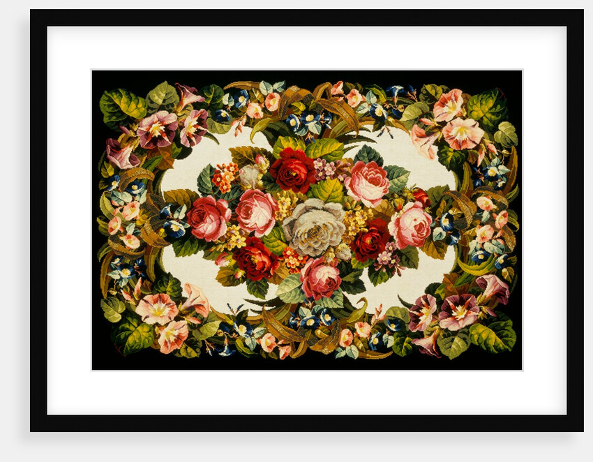 Embroidered Panel. England, mid-19th century by Unknown