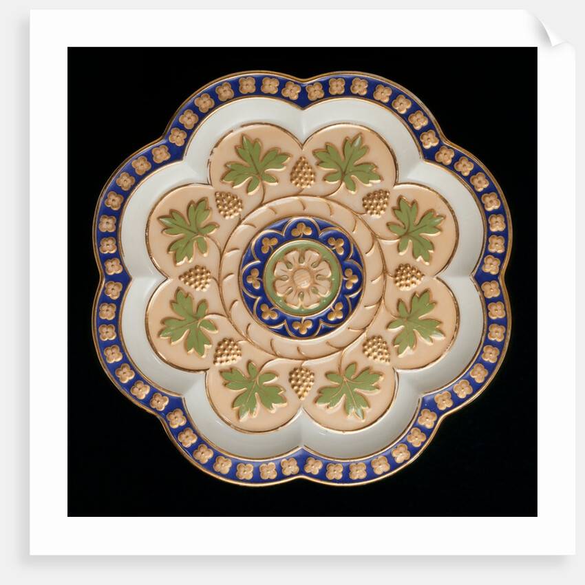 Octagonal plate by Augustus Welby Northmore Pugin
