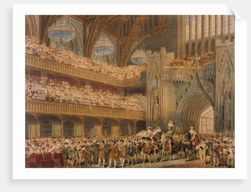The Champion of England Entering Westminster Hall by Unknown