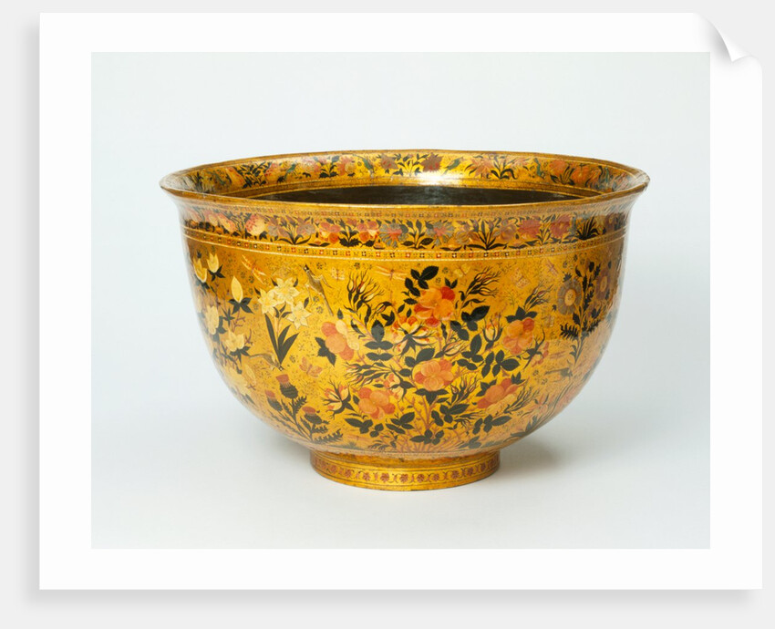 Papier mâché bowl. Kashmir, India, 1910 by Unknown