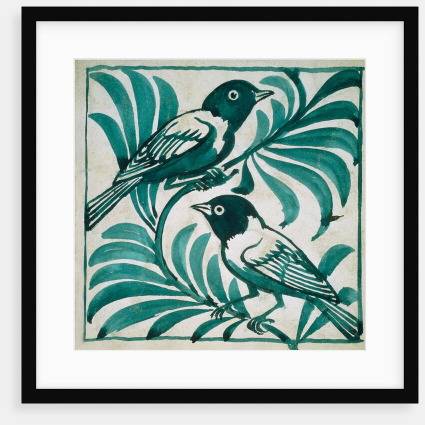 Weaver Birds in Foliage by William De Morgan