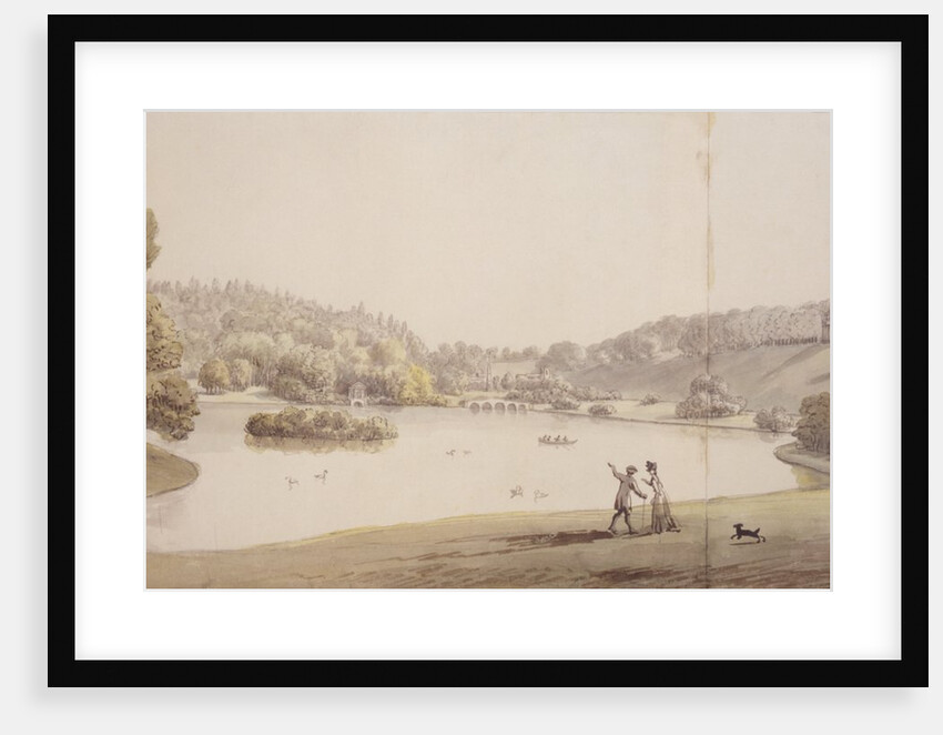 Lake at Stourhead by Coplestone Warre Bampfylde