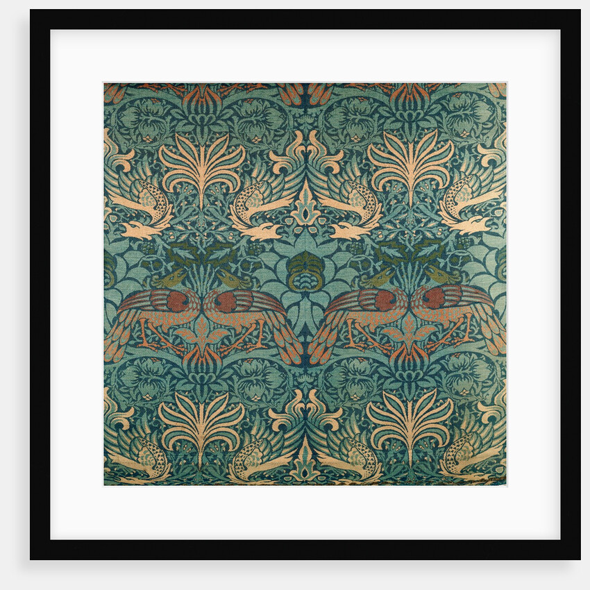 Peacock and Dragon by William Morris