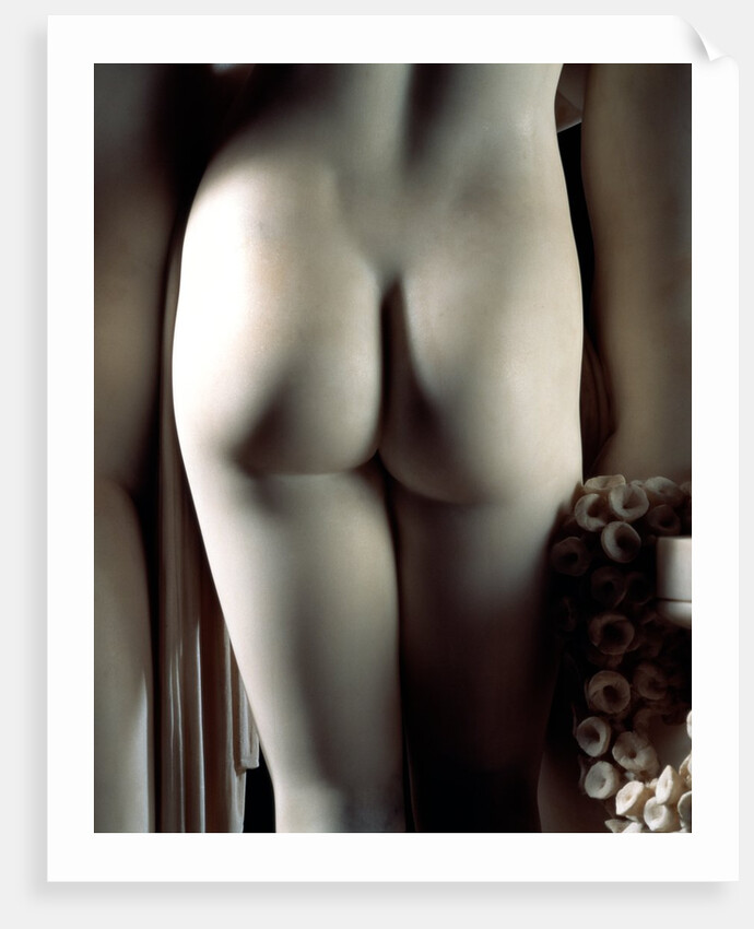 The Three Graces, back view, detail of centre figure's bottom by Antonio Canova