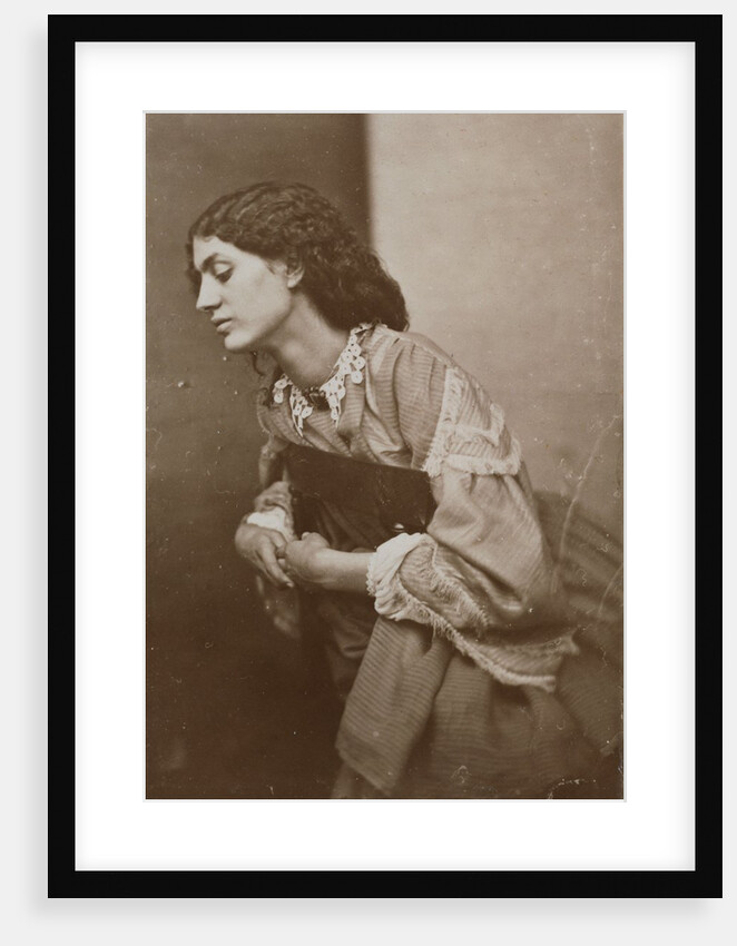 Jane Morris, wife of William Morris, posed by Dante Gabriel Rossetti by Unknown