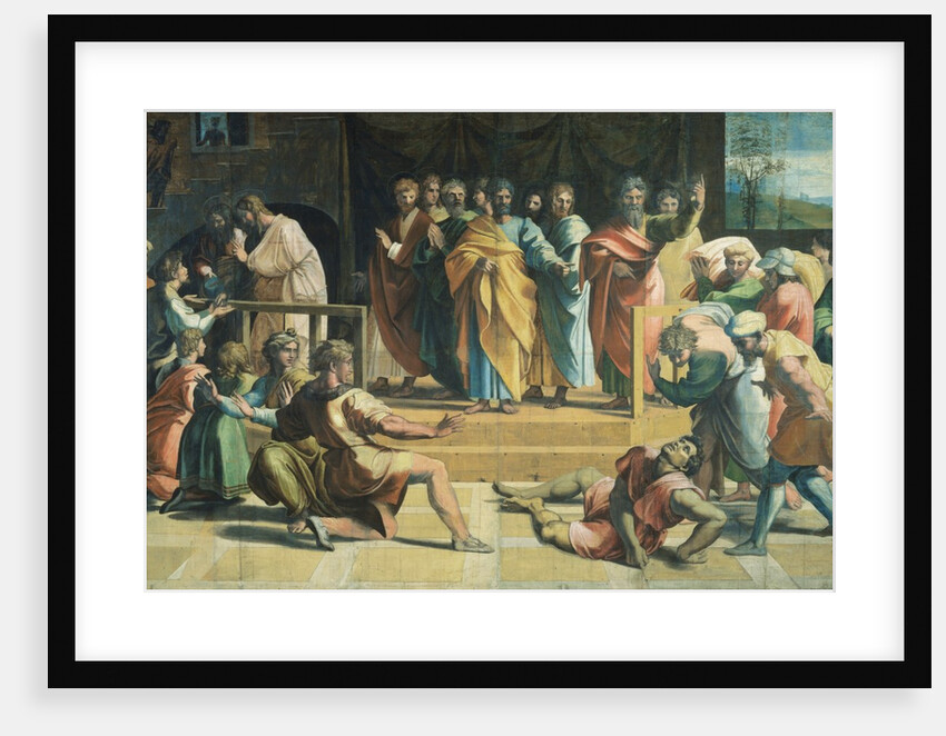 The Death of Ananias by Raphael