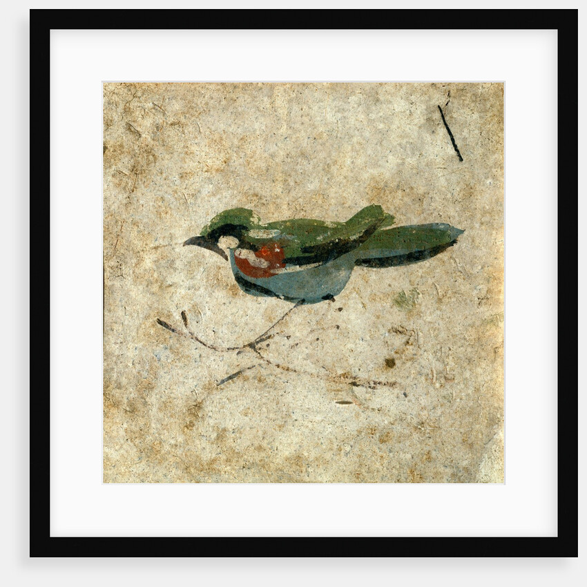 Bird on a branch. Pozzuoli, Italy, 2nd century by Unknown