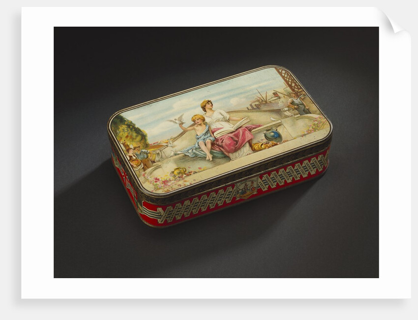 Biscuit tin by Boorne & Stevens Huntley