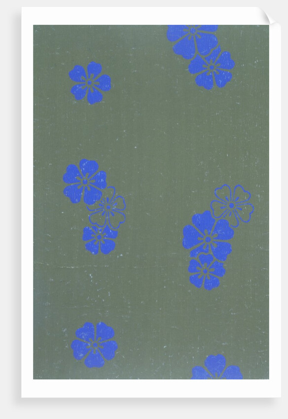 Japanese sliding door paper by Unknown