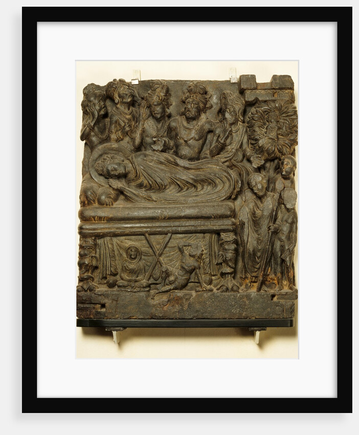 The Parinirvana: The death of the Buddha. Gandhara, 2nd - 3rd century by Unknown