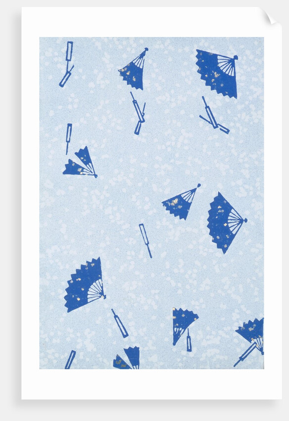 Japanese sliding door paper by Unknown