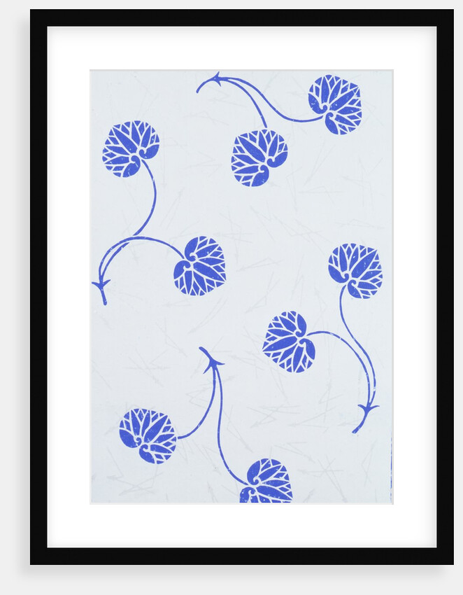 Japanese sliding door paper by Unknown
