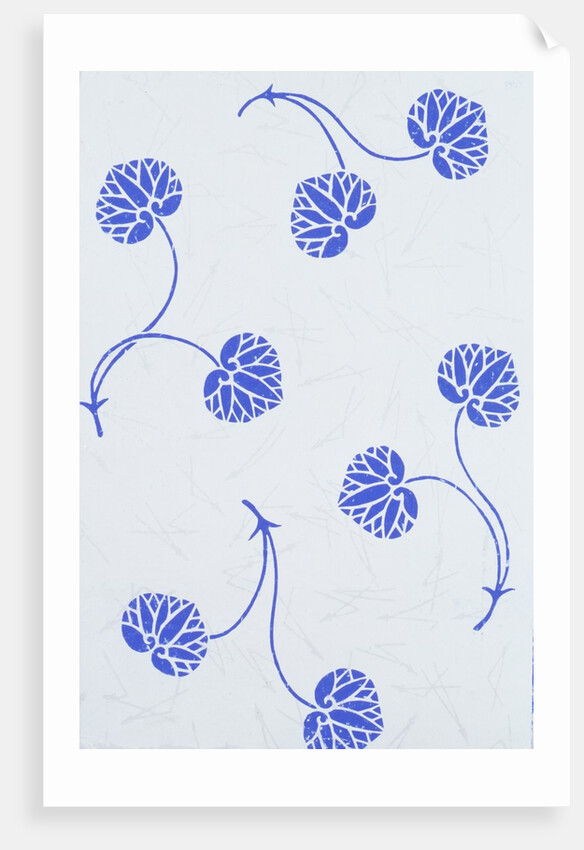Japanese sliding door paper by Unknown