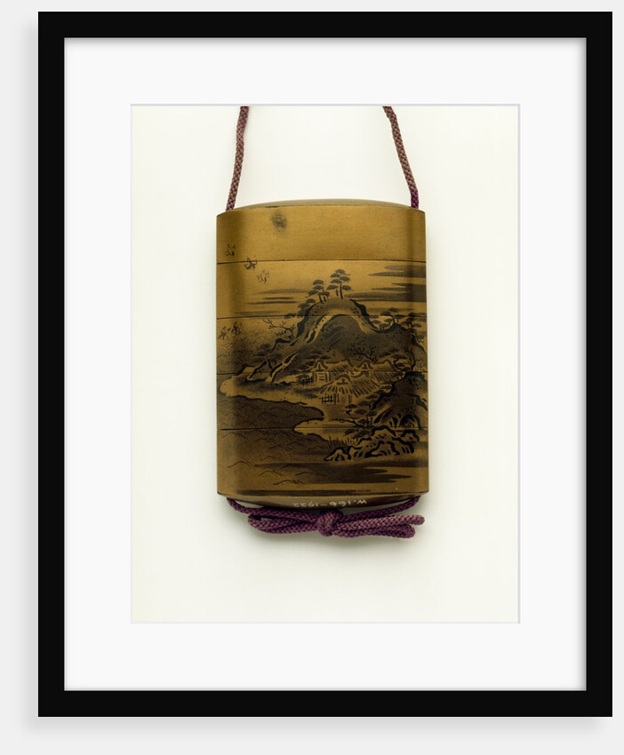 Inro depicting Mountain Scene by Unknown