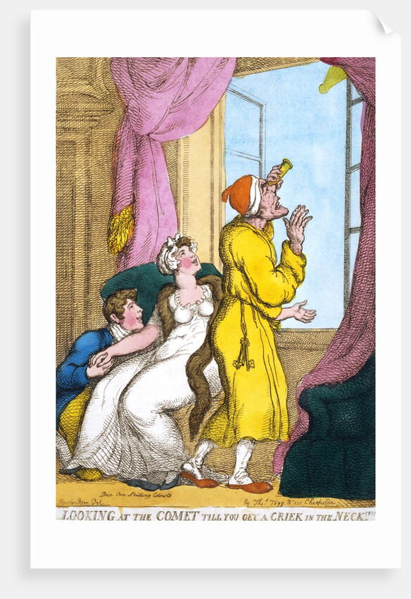 Looking at the comet by Thomas Rowlandson