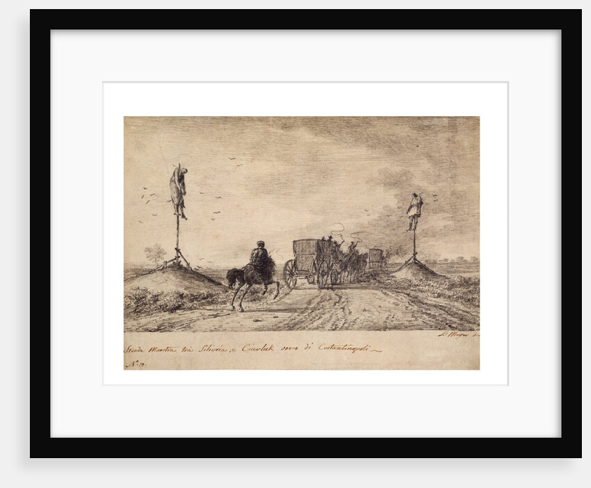Road between Silivria and Ciarluk, Road to Constantinople by Luigi Mayer