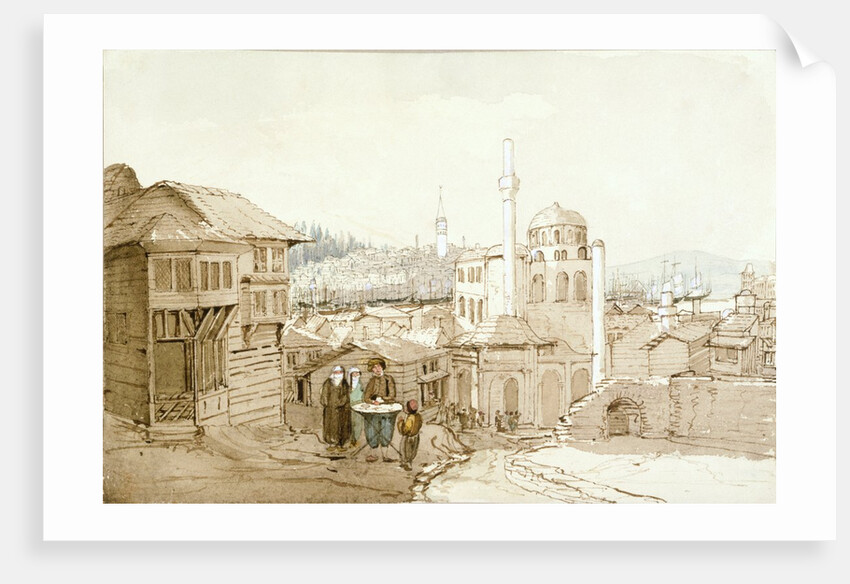 Istanbul street scene. Istanbul, Turkey, 19th century by Anonymous