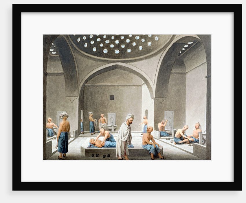 Men Bathing. Turkey, 19th century by Anonymous Greek artist