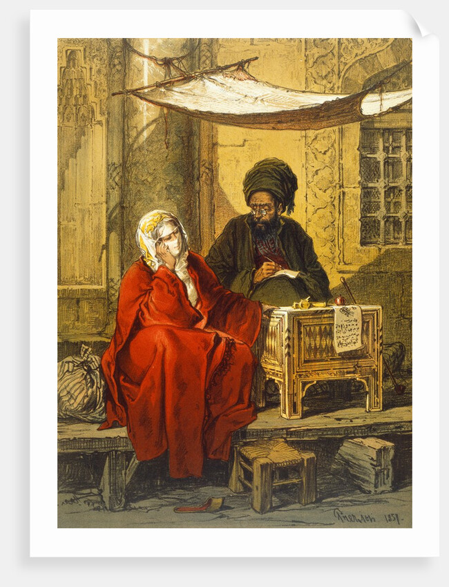 Letter Writer by A. Preziosi