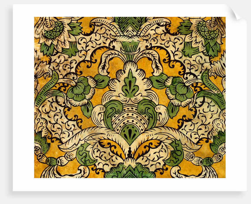 Damask pattern wallpaper by Unknown