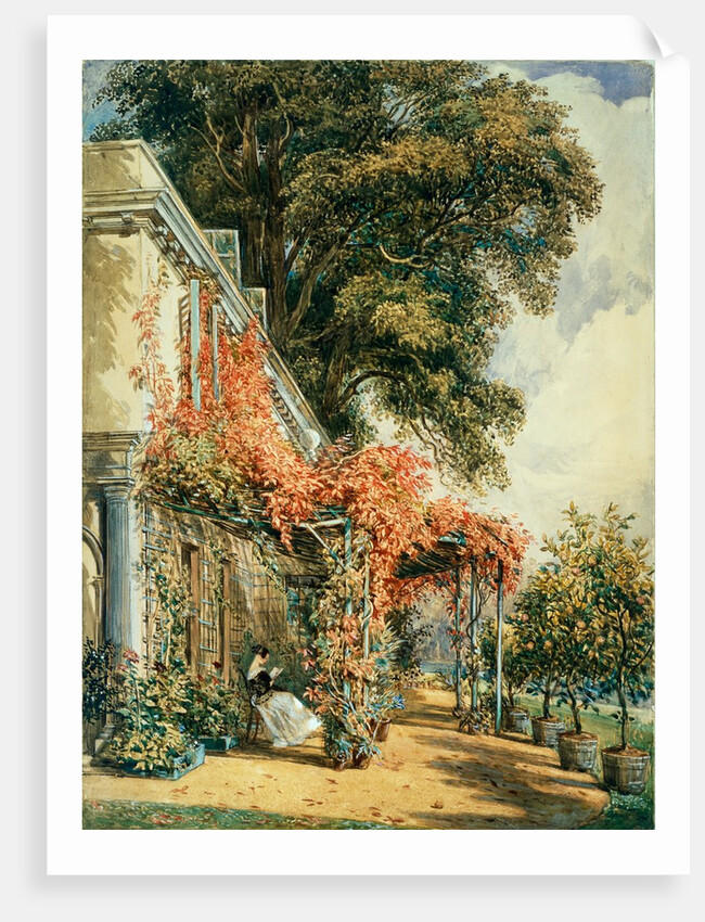 Garden in the front of Mr Robert Vernon's House at Twickenham by John James Chalon
