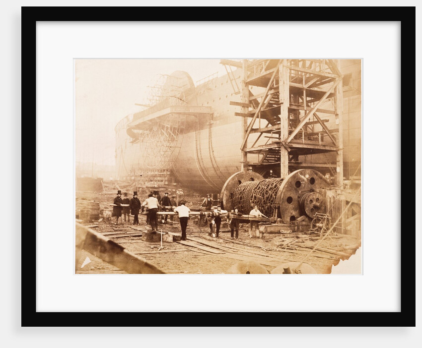 The Great Eastern Under Construction by Robert Howlett
