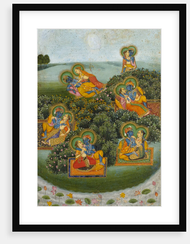 Krishna and the Gopis by Unknown